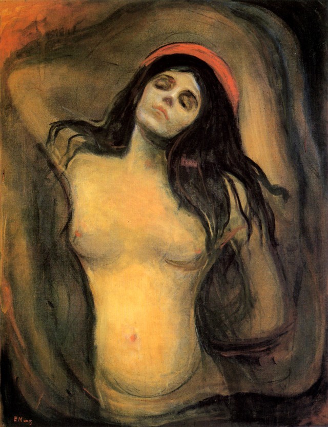"Madonna" 1894-1895 Edvarda Muncha to moim zdaniem jedna z doskonalszych prób miłości i fascynacji kobietą na płótno "Madonna" 1894-1895 Edvarda Muncha to moim zdaniem jedna z doskonalszych prób miłości i fascynacji kobietą na płótno