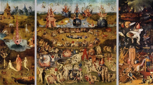 bosch_raj_2 Golasy u Hieronima Bosha, moim zdaniem ojca surrealistów, który swoich naśladowców wyprzedził o prawie pół tysiąca lat