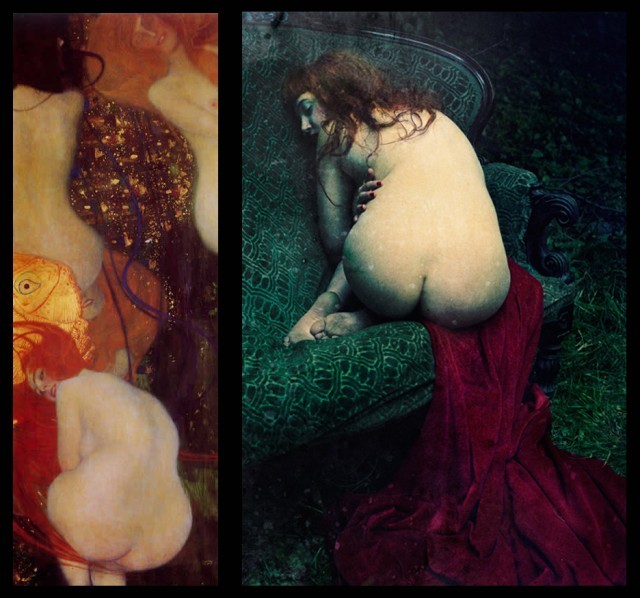 gold fish klimt katia Zdjęcie Katarzyny Widmańskiej natychmiast przywodzi mi na myśl dzieło Klimta. Prace tej Polski, zwłaszcza sprzed kilku lat, są dla mnie przykładem bardzo sprawnego korzytstania z dziedzictwa malarzrzy i zachęcam Was do poznania jej twórczości.la mn